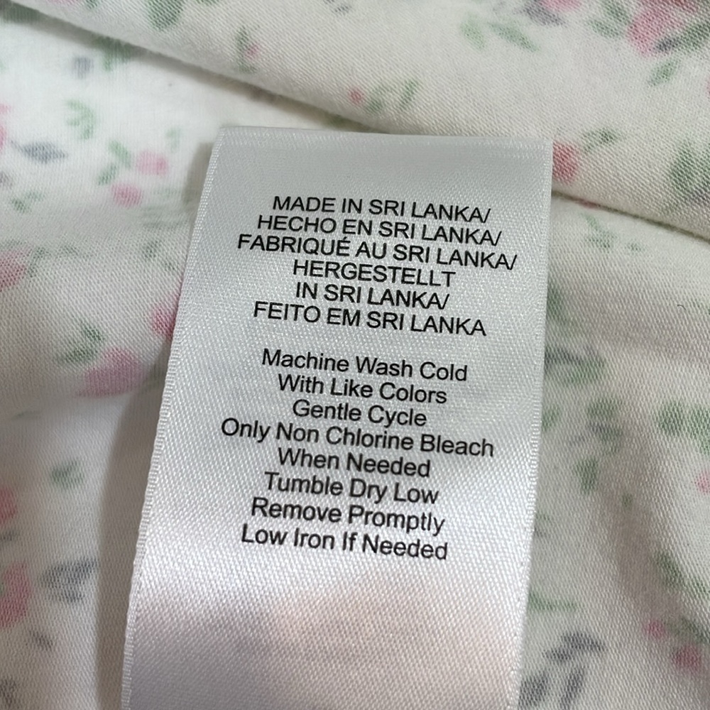 Bed Head Pajama Top NWOT Size XL Pink Floral Super Soft Organic Cotton - Picture 10 of 10
